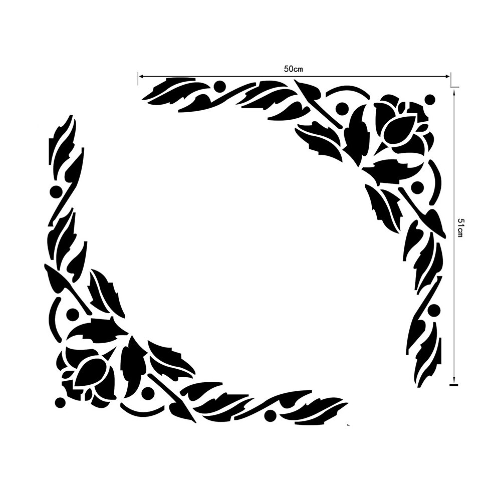 2 pièces TV fond mur coin décoration acrylique miroir autocollants papier peint salon décor à la maison accessoires