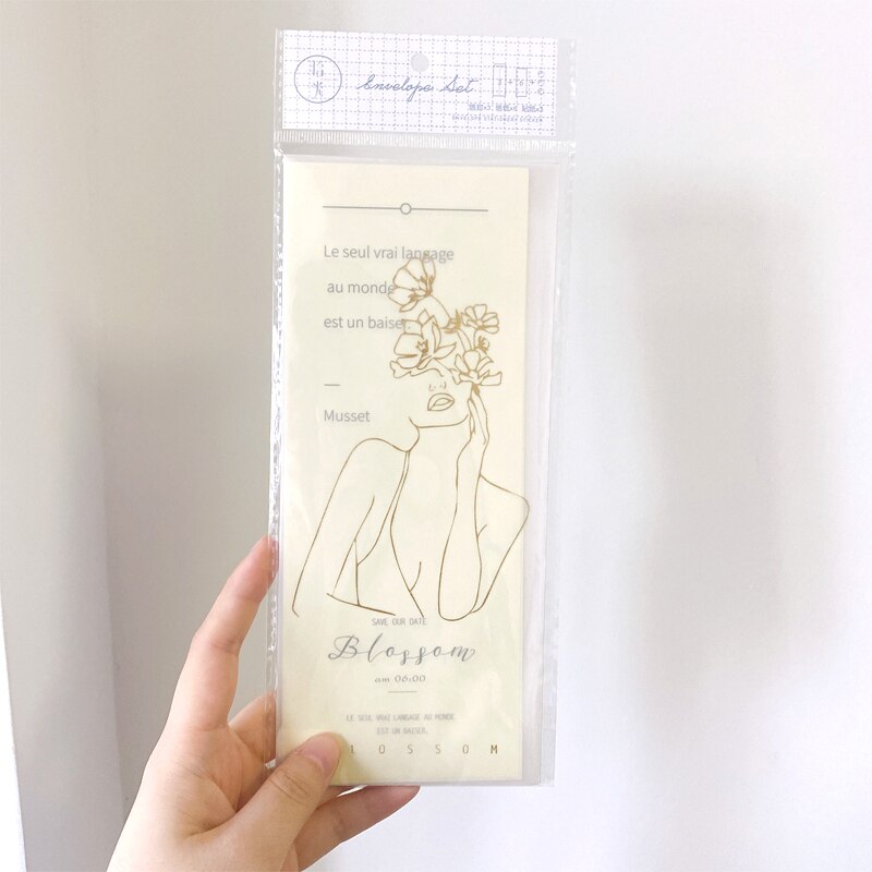 6 Enveloppen 12 Brief Papier Leuke 21*9Cm Transparante Zwavelzuur Envelop Brief Papier Schrijven Papier Briefpapier: 5