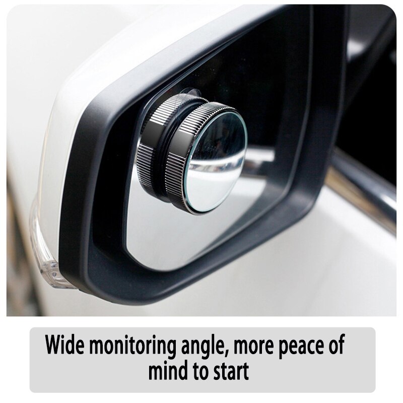 360degree adjustable adsorption blind spot mirror adjustable rotating round car rear view auxiliary blind spot mirror auto parts