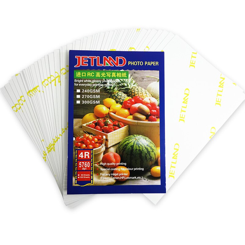 RC fotopapier 4R (4x6') 230g 240g Glossy Premium fotopapier 102x152mm 100 sheets/pack