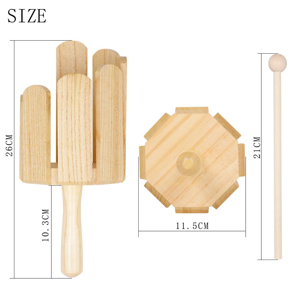 Instrument de musique, Percussion à Tube multi-sons à huit tons, jouet en bois, Tube multi-sons à huit tons