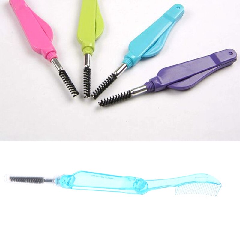 Opvouwbare Wenkbrauw Wimper Borstels Extension Borstel Kam Cosmetische Make-Up Tool F1FF