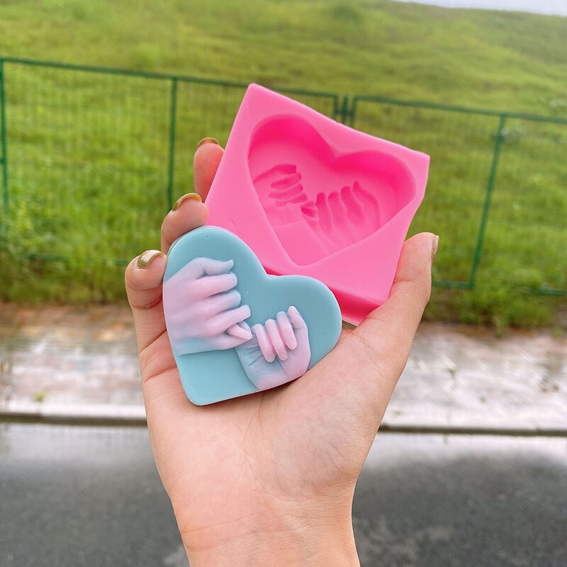 3D Love Heart Shaped Silicone Soap Mold DIY Cake Candel Chocolate Soap Mold Mould Fondant Sugar Art Tools For Soap Making