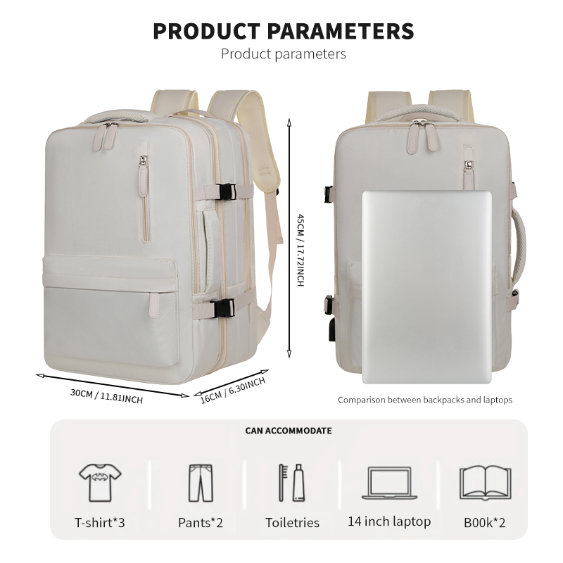 Airplane-Specific Backpack, Boarding Hand Luggage Backpack, Airplane Travel Laptop Backpack, Student Backpack, Unisex Backpack, Short-Distance Business Trip