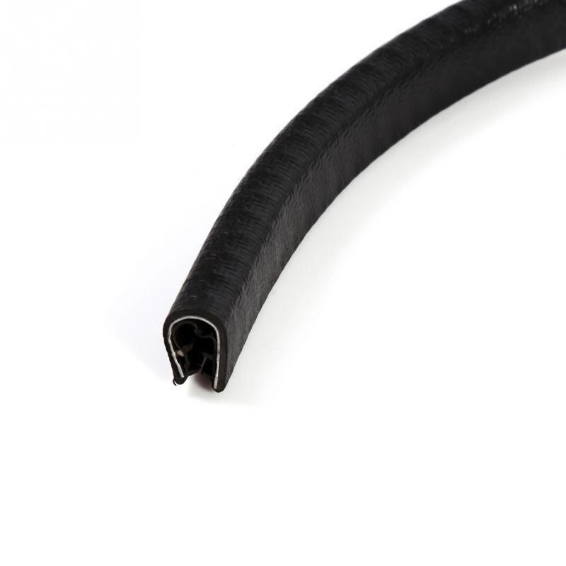 4 Meters Universal Door Edge Trim Protector Guard Hardwearing Car Auto Truck Ship Dustproof Rubber Seal Strip With steel sheet
