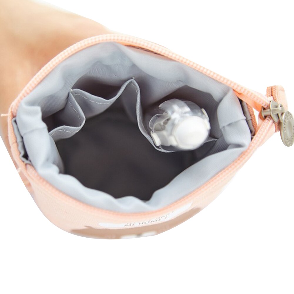 Søde dyr stand up blyant holder teleskop blyant pose stående pen poser opbevaringsboks lærred papirvarer arrangør makeup taske