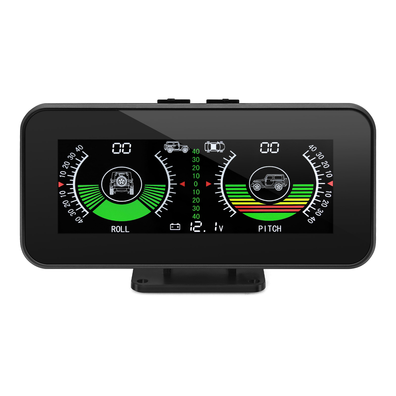 Car Speed Slope Meter Intlligent Inclinometer M50 M60 Off-road 4X4 Compass GPS Speedometer Tilt Pitch Angle On-board Computer: WHITE