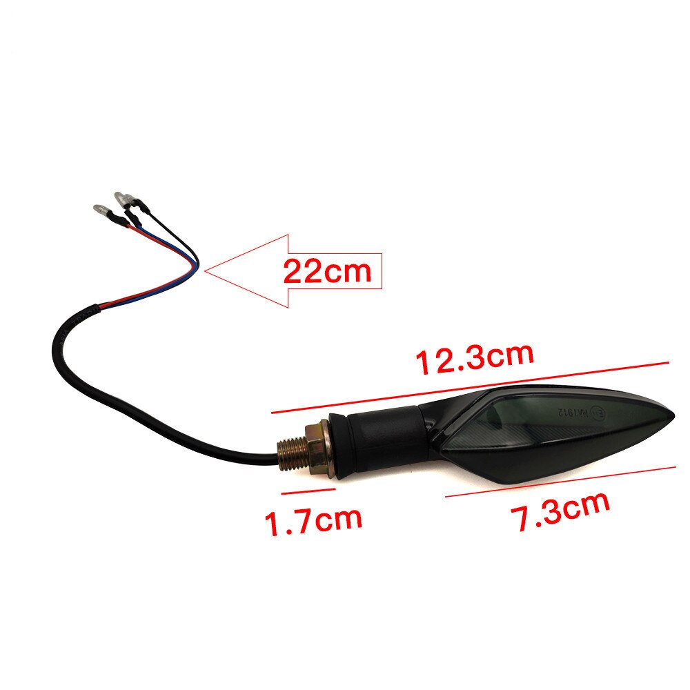 For Suzuki GS X 600 1100F 550M Katana GSX 550 250 TL1000S Motorcycle LED Universal Flowing Blinker Light Waterproof Turn Signals