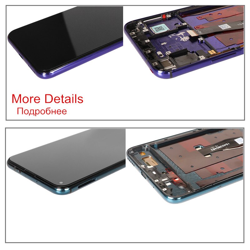 Display for Huawei Nova 5T LCD Display Touch Screen with Frame Replacement on for Nova 5t 5 t YAL-L21 L61A L61D L71A LCD Screen