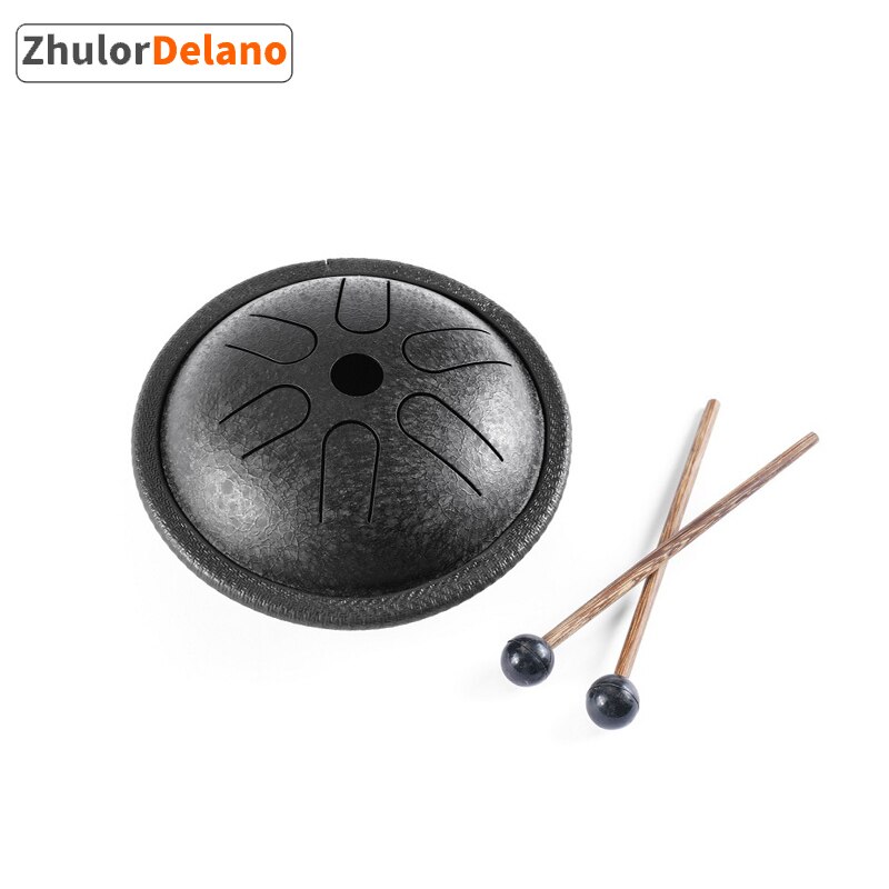5.5 Inch Lotus Tong Drum Ethereal Slaginstrument Staal Tong Pocket Drum Staal Titanium Legering Met Stok