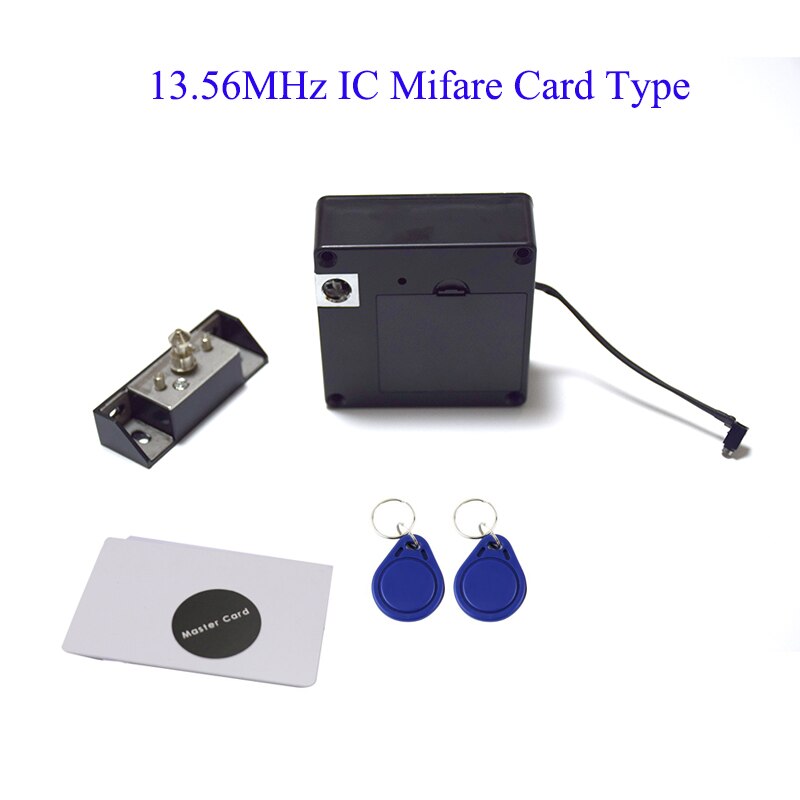 keyless cabinet lock electric cabinet lock Invisible Hidden Cabinet drawer Lock support 13.56Mhz IC card or 125KHz ID RFID card