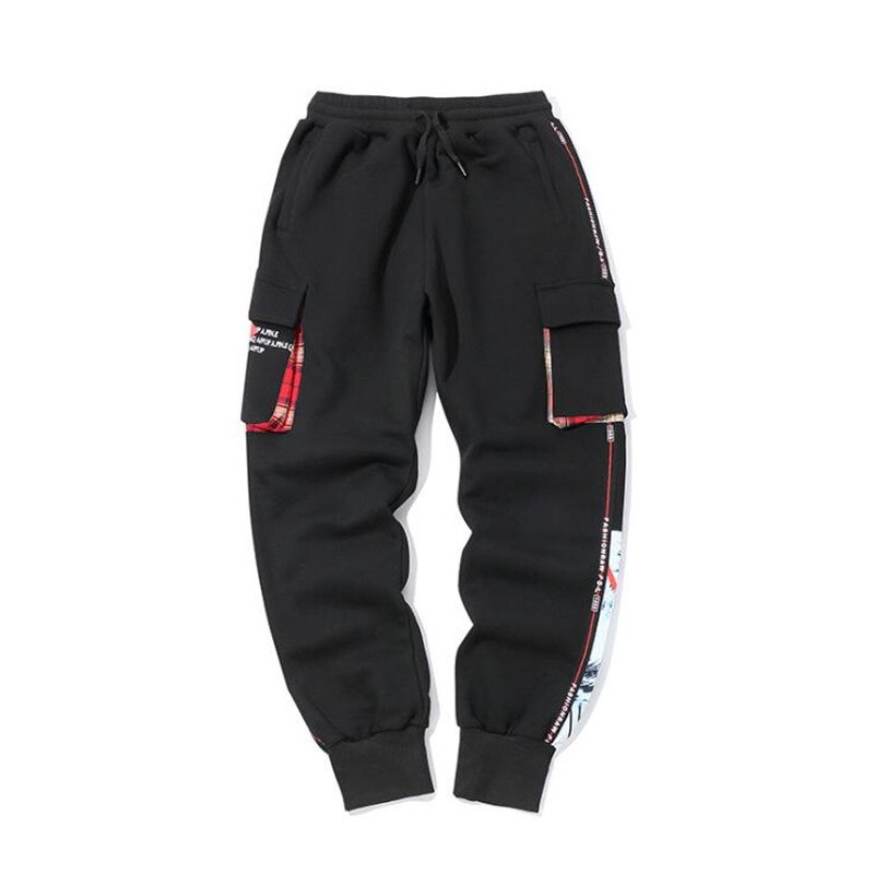 NAGRI Casual pantalones de chándal de los hombres de invierno algodón Harem pantalones 3D Graffiti de Hip Hop Streetwear hombre Harajuku camisetas Pantalones