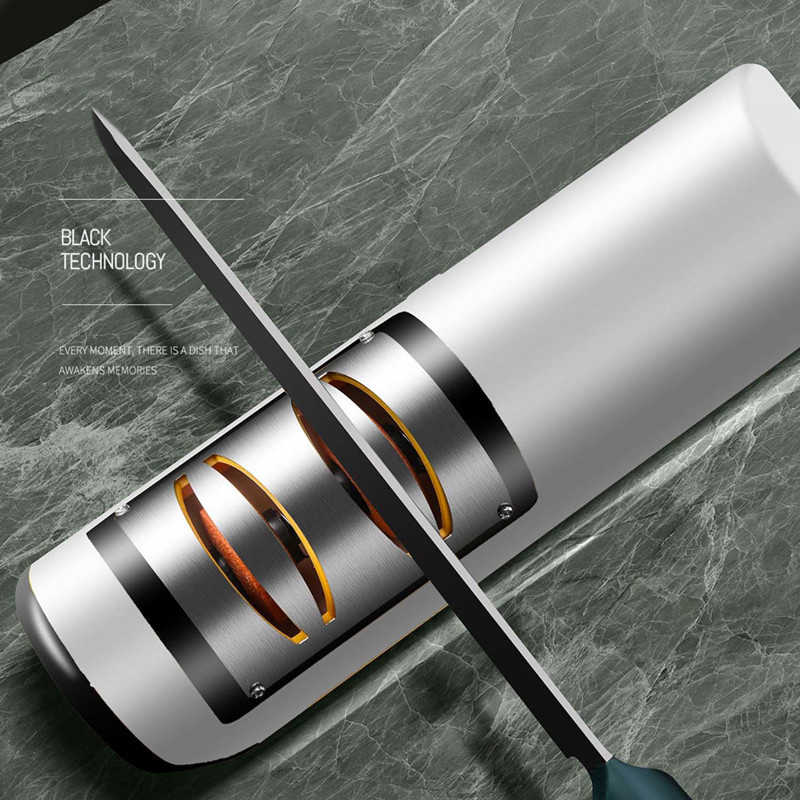 Knivsliper elektrisk kniv usb elektrisk knivsliper justerbar oppladbar sliper kjøkkenverktøysliper