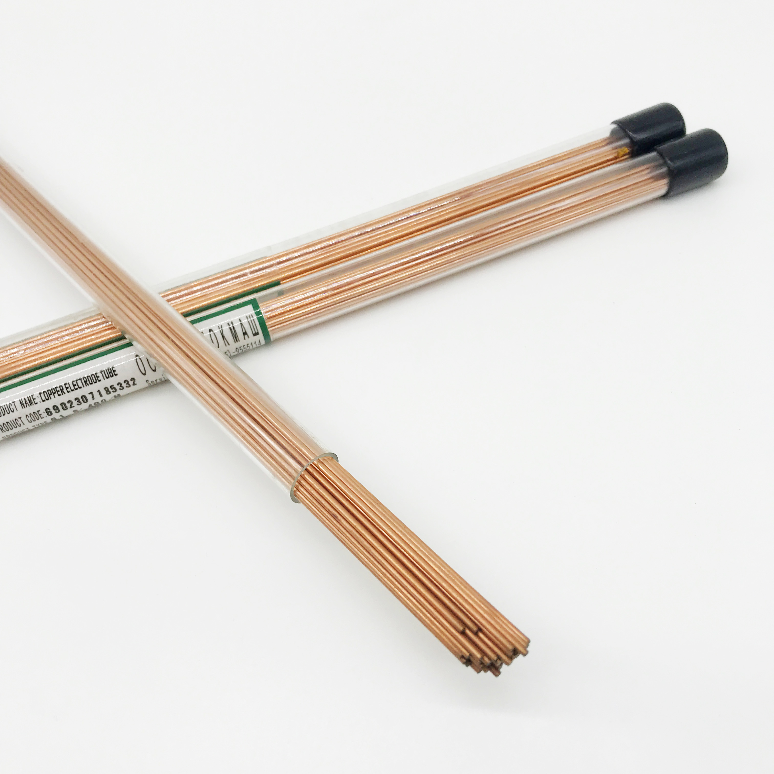 ART.230721 Koperen Elektrode Buis Multi Gaten 2.1/2.2/2.3/2.4/* 400Mm 20 Stks/partij