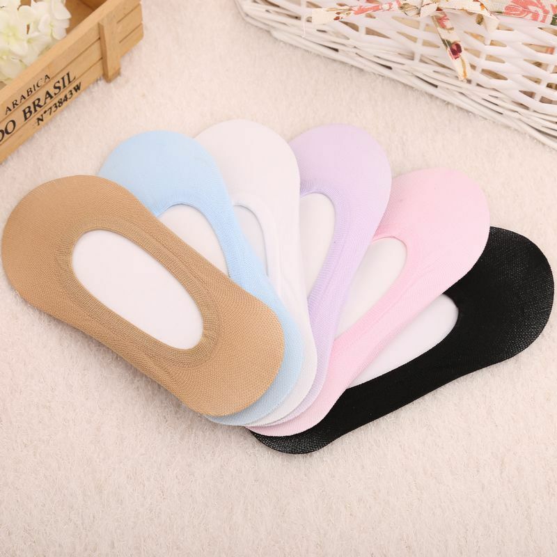 Calcetines invisibles con forro de zapatos para mujer, medias finas de bailarina, 10 pares,