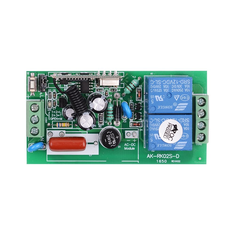 433MHz Universal Wireless Remote Control Switch 9V to 12V DC Motor Speed Controller Car Forward Reverse Switch