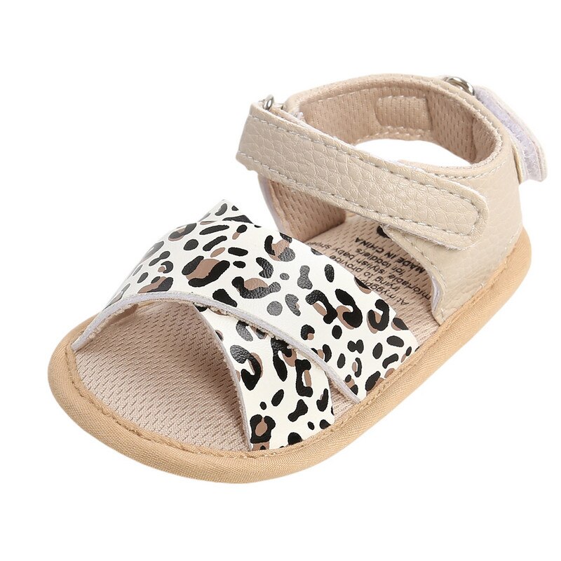 Sandalias de cuero para bebés, niños y niñas, zapatos planos antideslizantes con punta abierta y correa entrecruzada