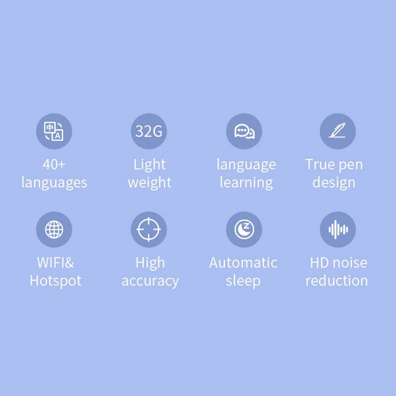 AMS-2In1 Smart Taal Vertaler Apparaat Instant Vertaler Pen 40 + Talen Voor Leren Reizen Zakelijke Bijeenkomst