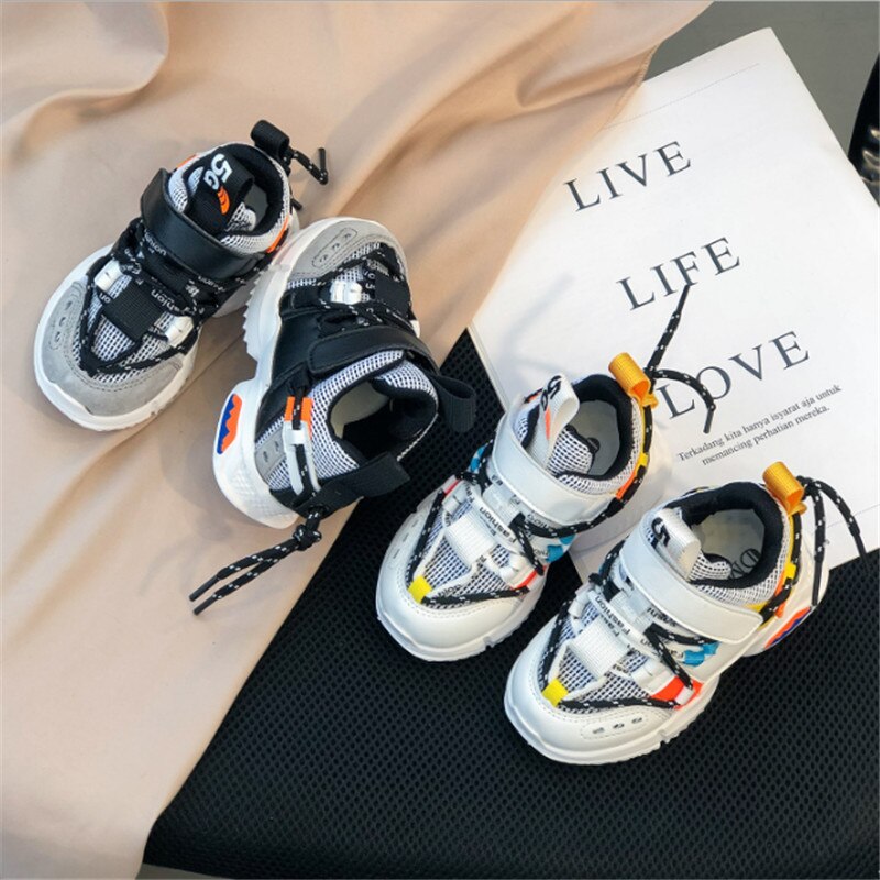 Kinderschoenen unisex peuter meisjes jongens sneakers ademend zachte zool outdoor tennis kinderschoenen kinder hardloopschoenen