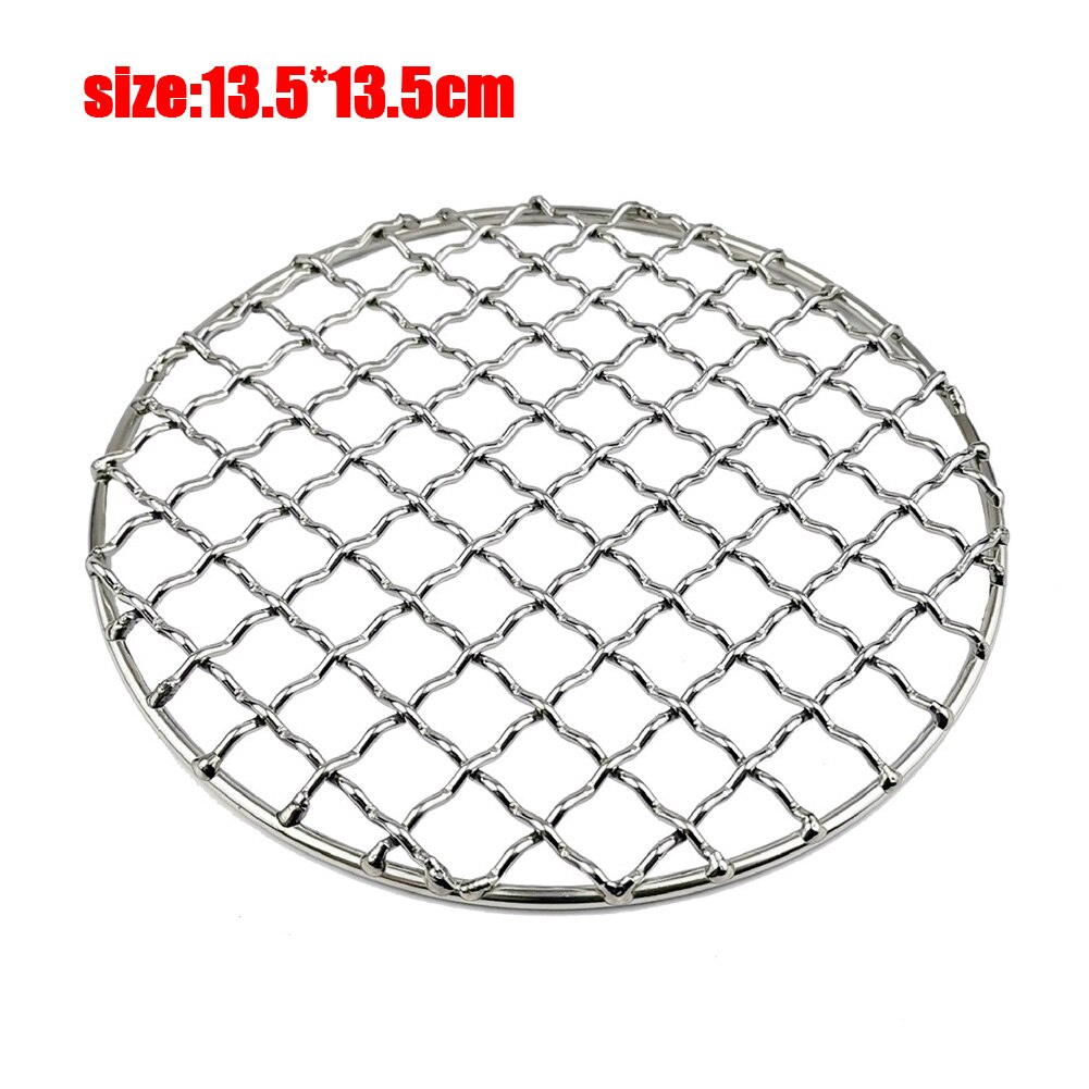 Non-stick Barbecue Grilling Mesh Grid Shape BBQ Mat Reusable Heat Resistance Smoker Grill Pad Liner Camping Picnic Supplies: 13.5x13.5cm
