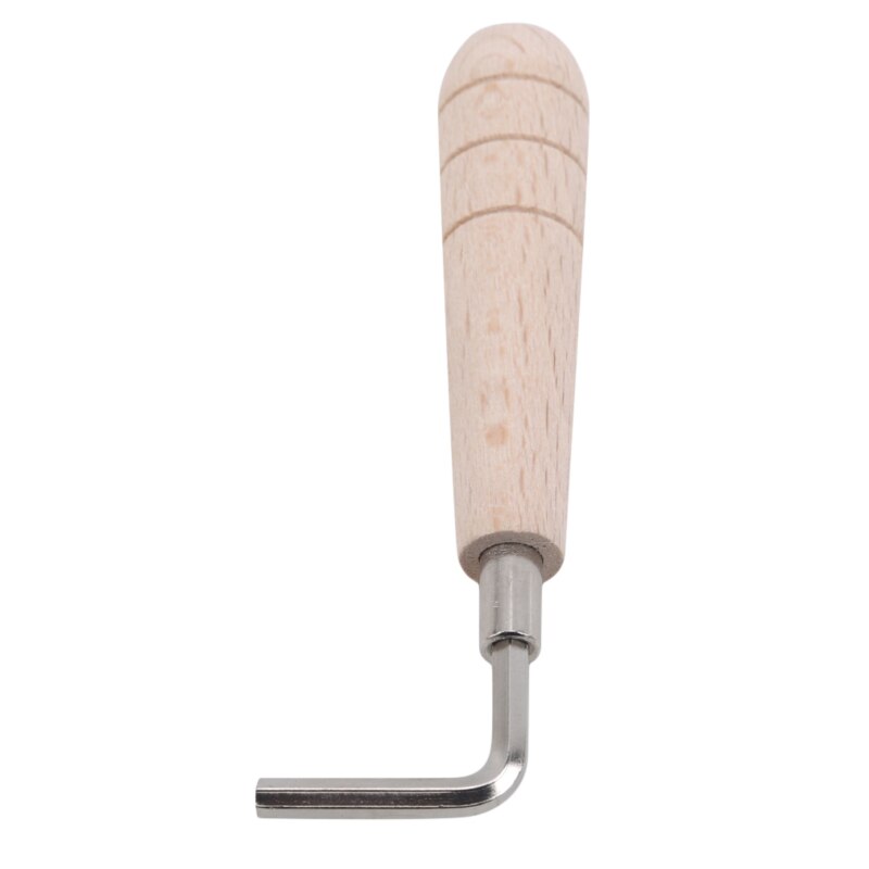 Guitar Wrench Allen Key Wooden Handle Luthier Tool 4mm Truss Rod Guitar Adjustable Wrench: Default Title