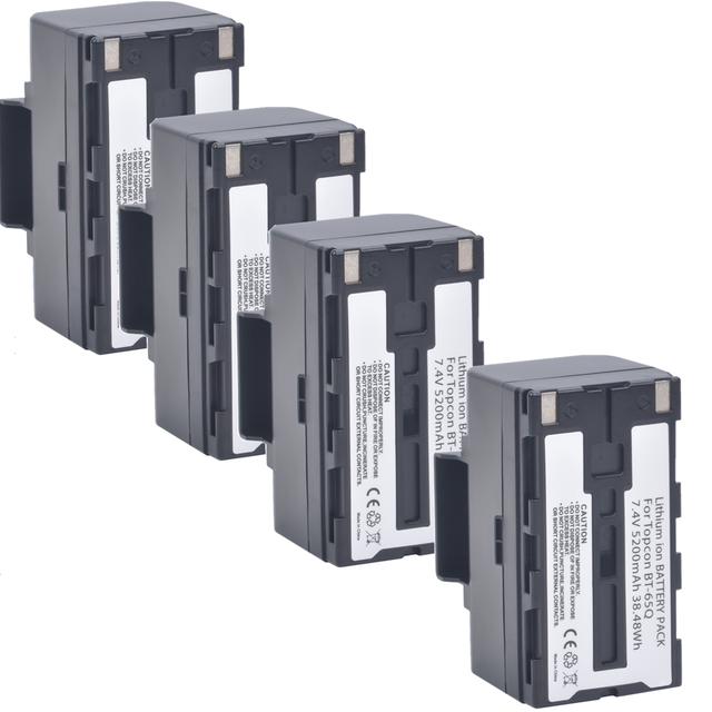 7.4V 5200mAh BT 65Q BT65Q Rechargeable Li-Ion Battery+Charger for Topcon GTS 900 and GPT 9000 Total Station