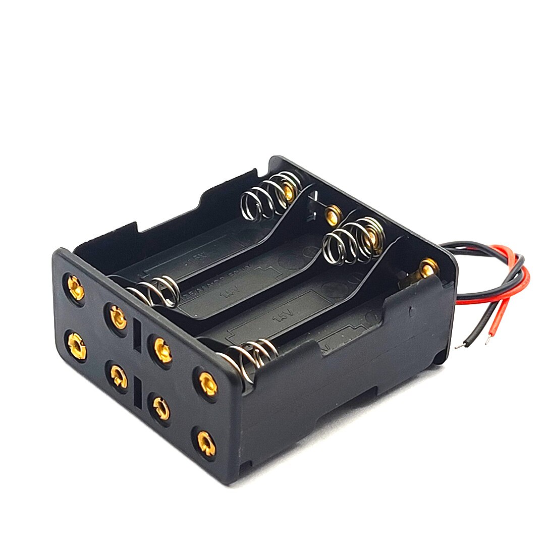 AAA Battery Holder Case Box Double-sided 4AAA 6AAA 8AAA Slots DIY Battery Case 6V/9V/12V