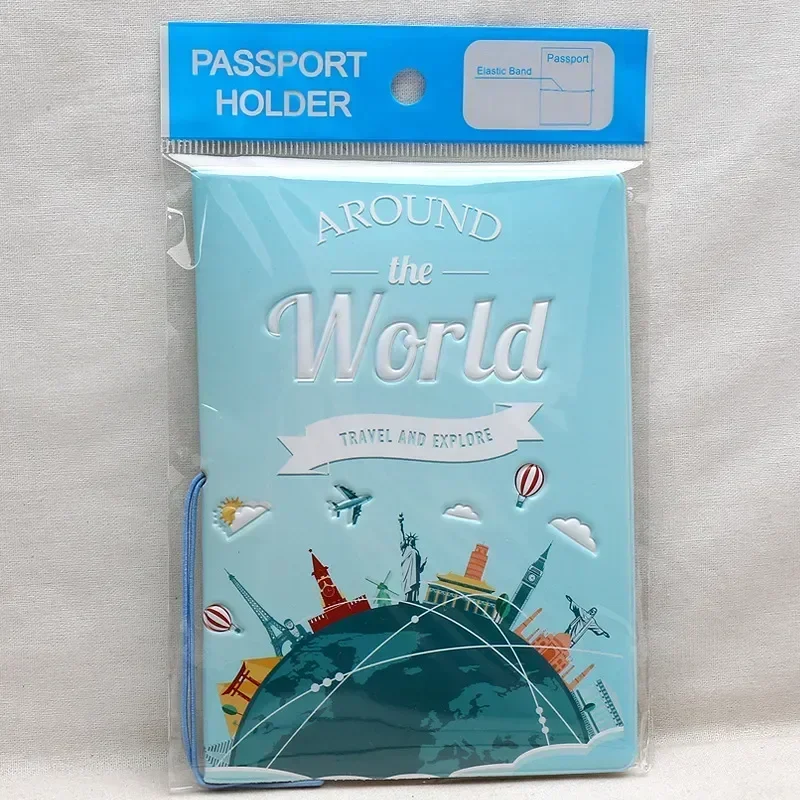 Travel Passport Cover Wallet Bag Letter Men Women Pu Leather ID Address Holder Portable Boarding Travel Accessories
