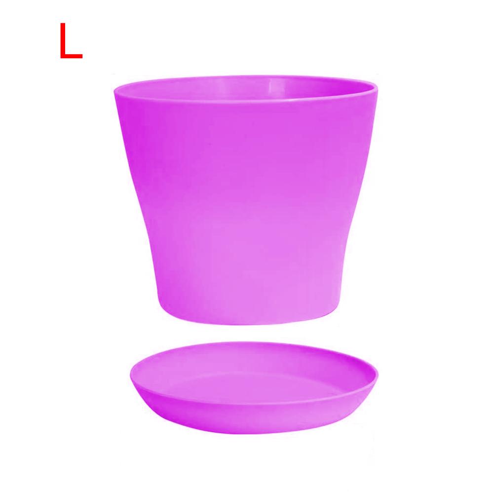 8PCS Plastic Planter Flower Plant Pots Gardening Containers: Lavender