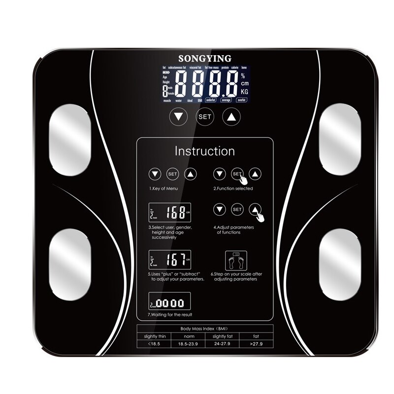 Intelligent Digital Body Fat Monitors Electronic S... – Grandado