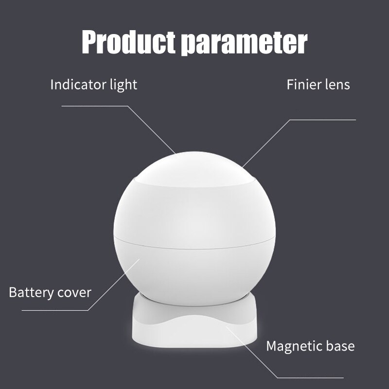 Human Body Sensor Infrared Sensor Tuya Motion Detection Intelligent Motion Sensors Anti-Theft Human Body Motion Sensor