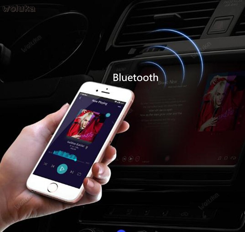 Car MP3 Multifunction Bluetooth Receiver Car Charger Cigarette Lighter Car Music U Disk Player CD50 Q04