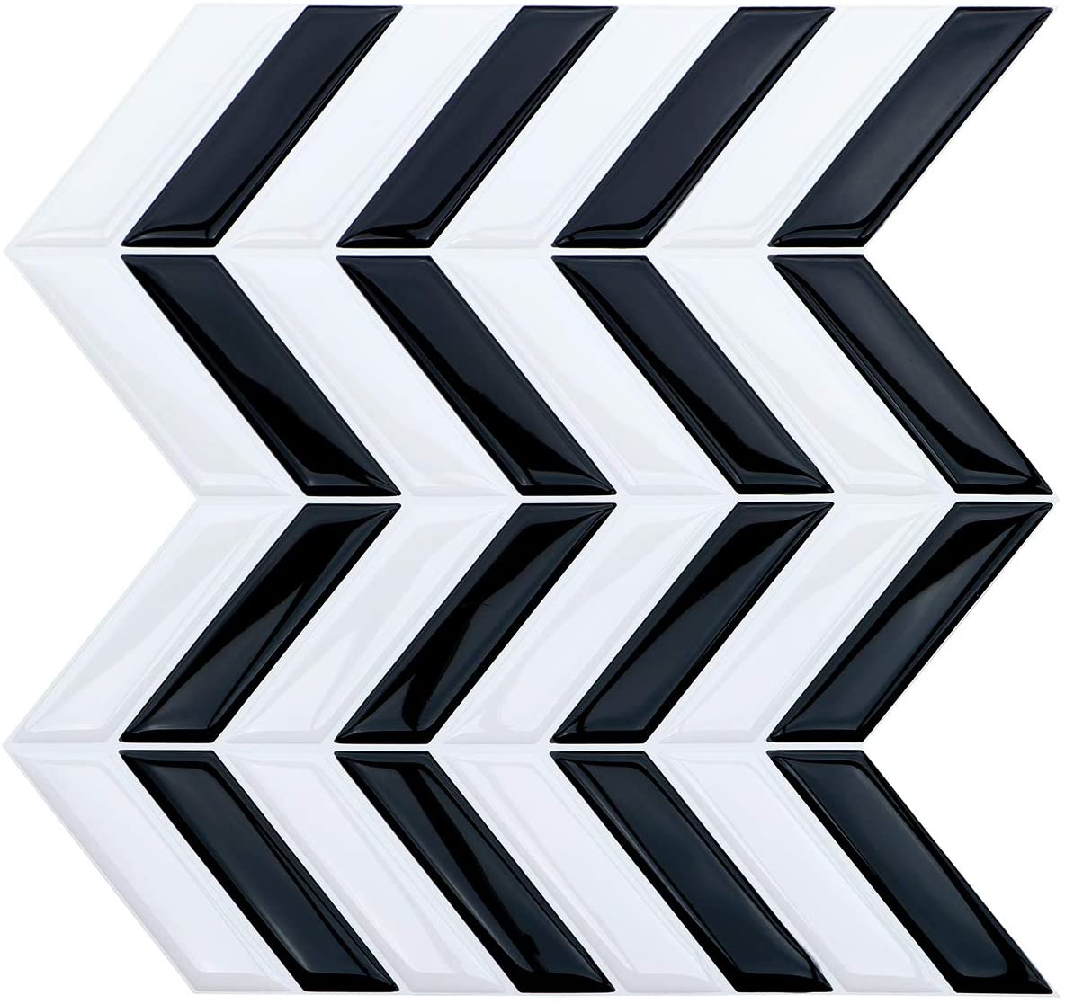 3D Peel and Stick Wall Tiles Backsplash for Kitchen Bathroom, Self Adhesive， 9.8" x 10"