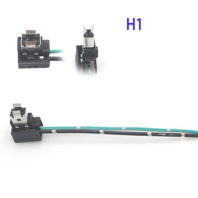 Adaptador de luces de coche, 2 piezas, H1, H4, H7, soporte para bombilla de Faro, accesorios de conector: Blanco