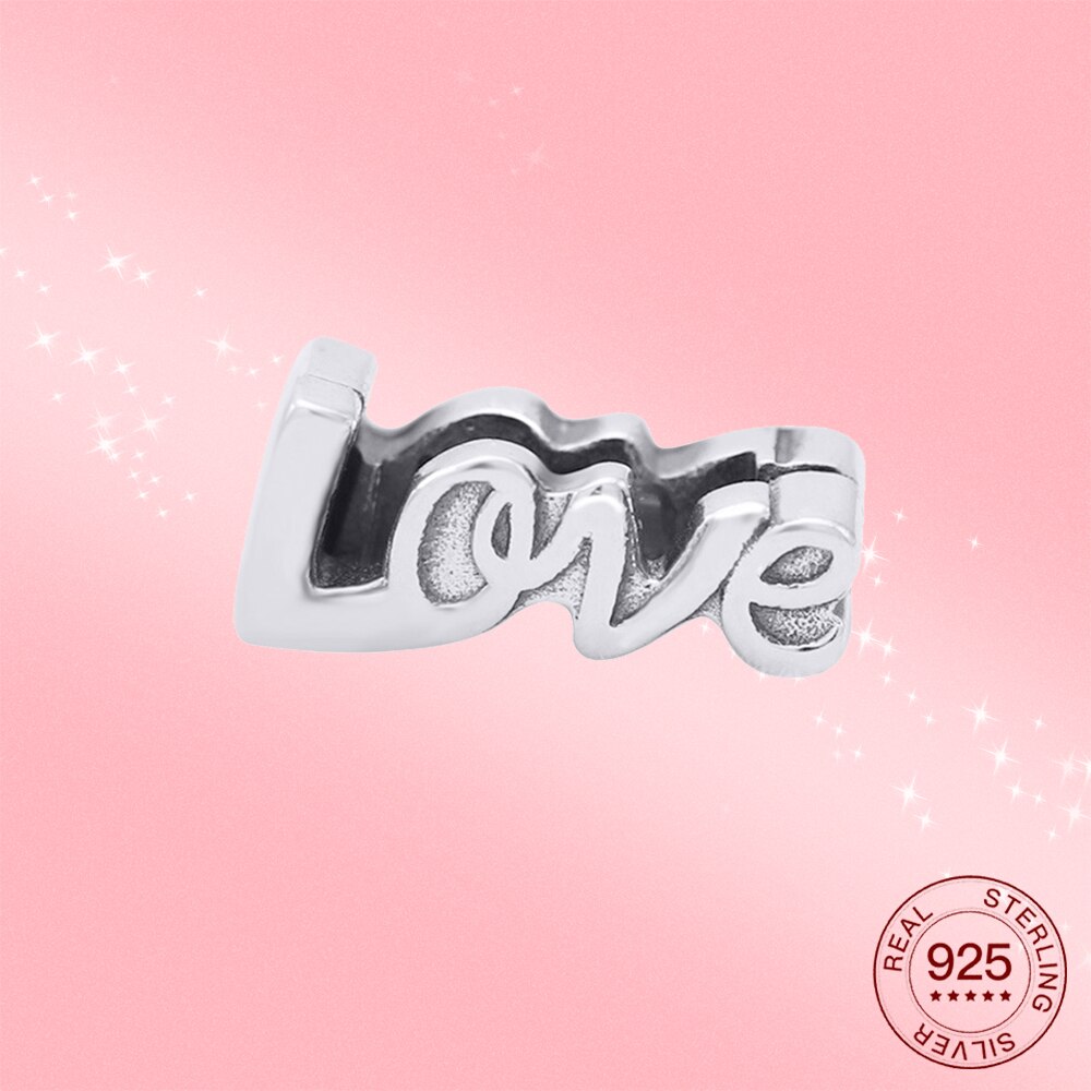 Breloques en argent Sterling 925 étoiles, amour lune, bracelet en argent Original, réflexion, bijoux pour femmes: PAX018