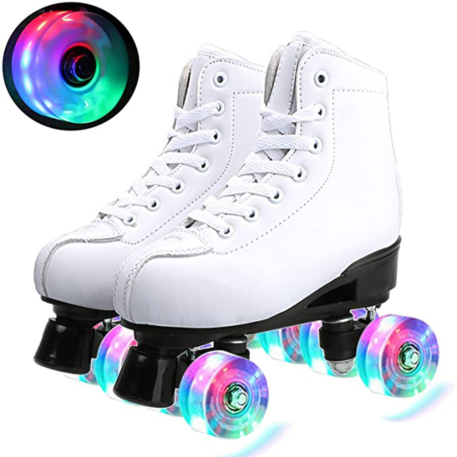 DAIGELO Teenagers Beginners Or Outdoor And Indoor Roller Skate Led Light-emitting Skates All Seasons Roller Skating Shoes: 11