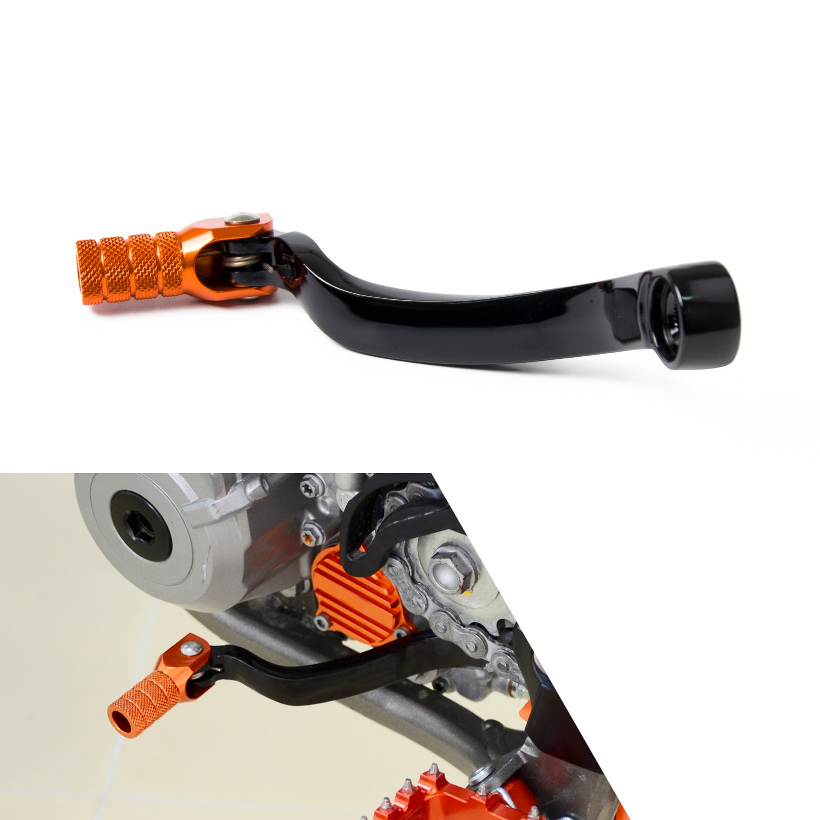 Växelfotspak fällbar spets fotpinnar resten baksatser fotstöd pedalsats för ktm 125 200 exc 250 350 450 505 sx-f 150 sx