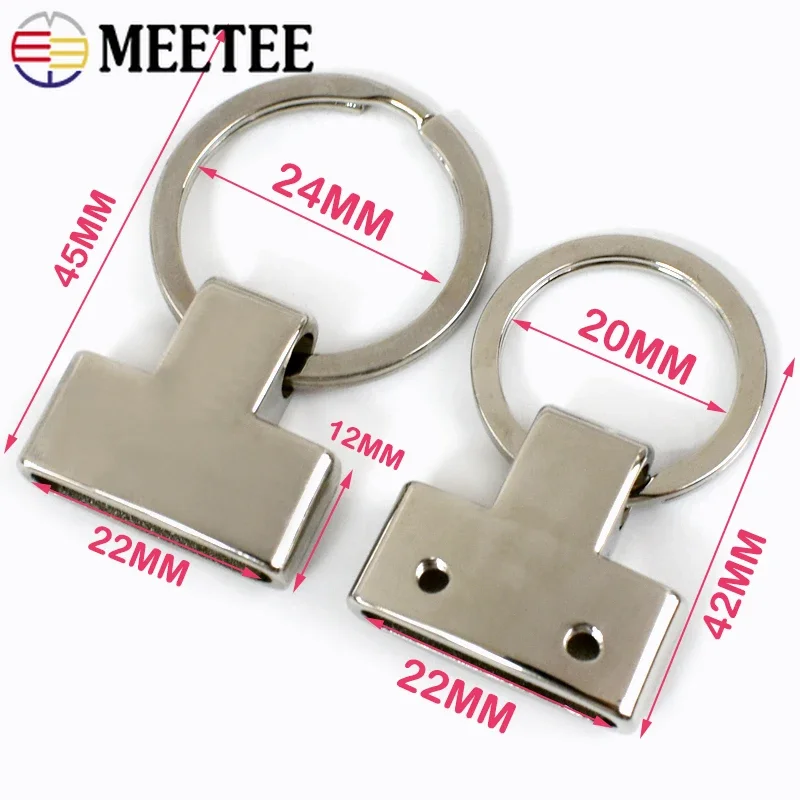 4/10/20 Stuks 20/24 Mm Metalen O Ring Gesp Sleutelhanger Haak Voor Tas Riem clip Sluiting Singels Hanger Riem Stopper Gespen Accessoires