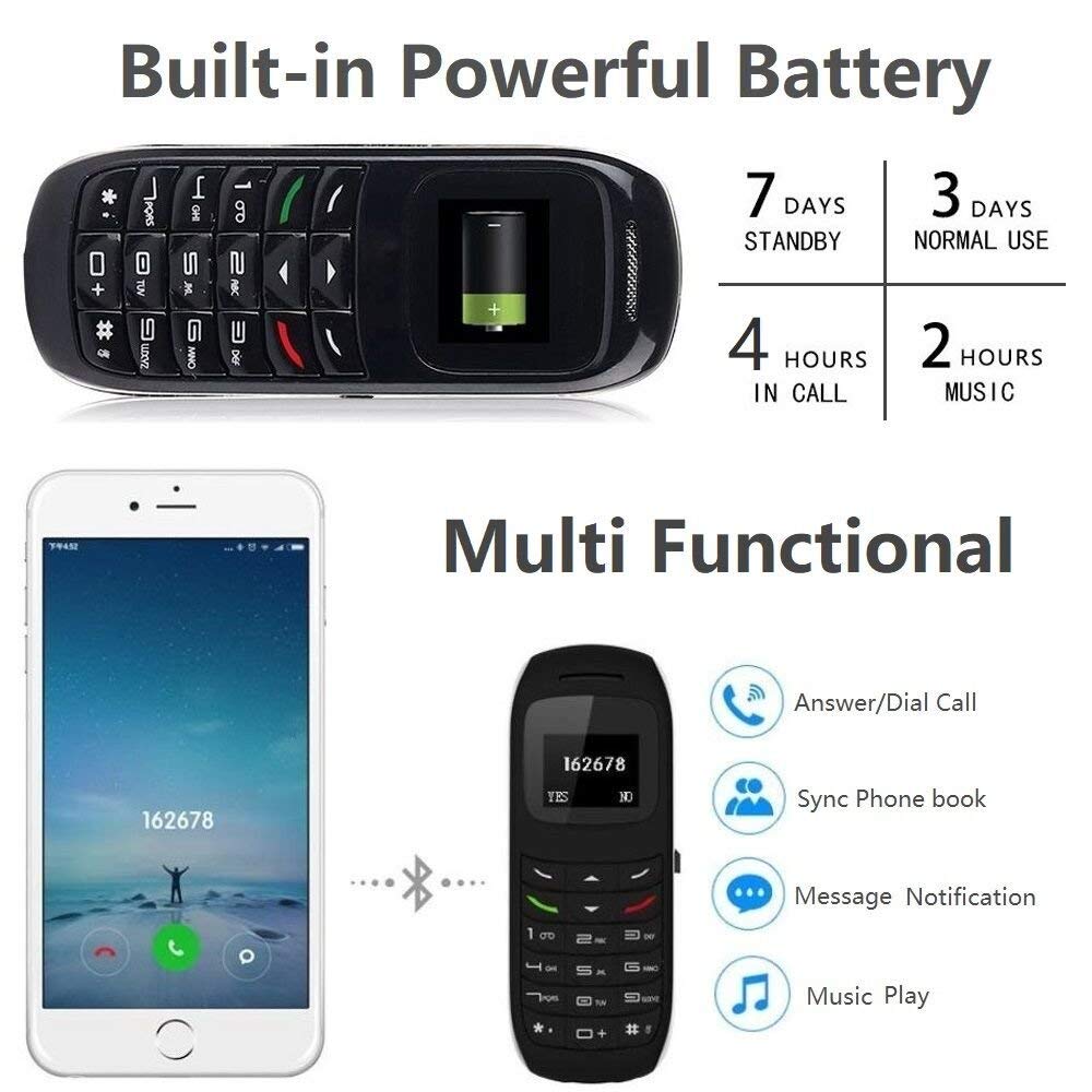 L8Star – Mini téléphone portable GTStar BM70, 0.66 pouces, bluetooth, débloqué, écouteur, appel, carte SIM unique