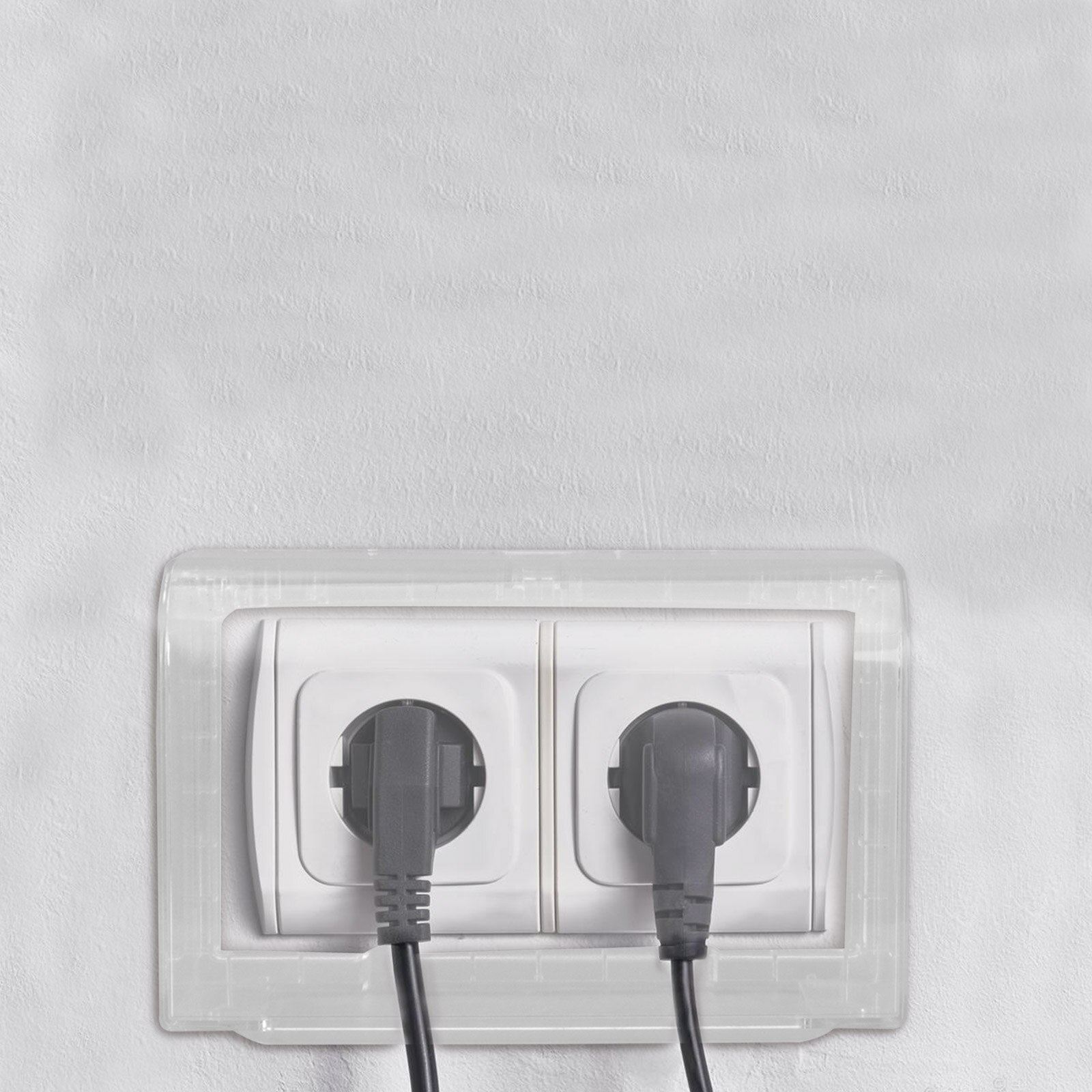 1PC Sticky Type Waterproof Socket Cover Conjoined Switch Socket Protective Lid