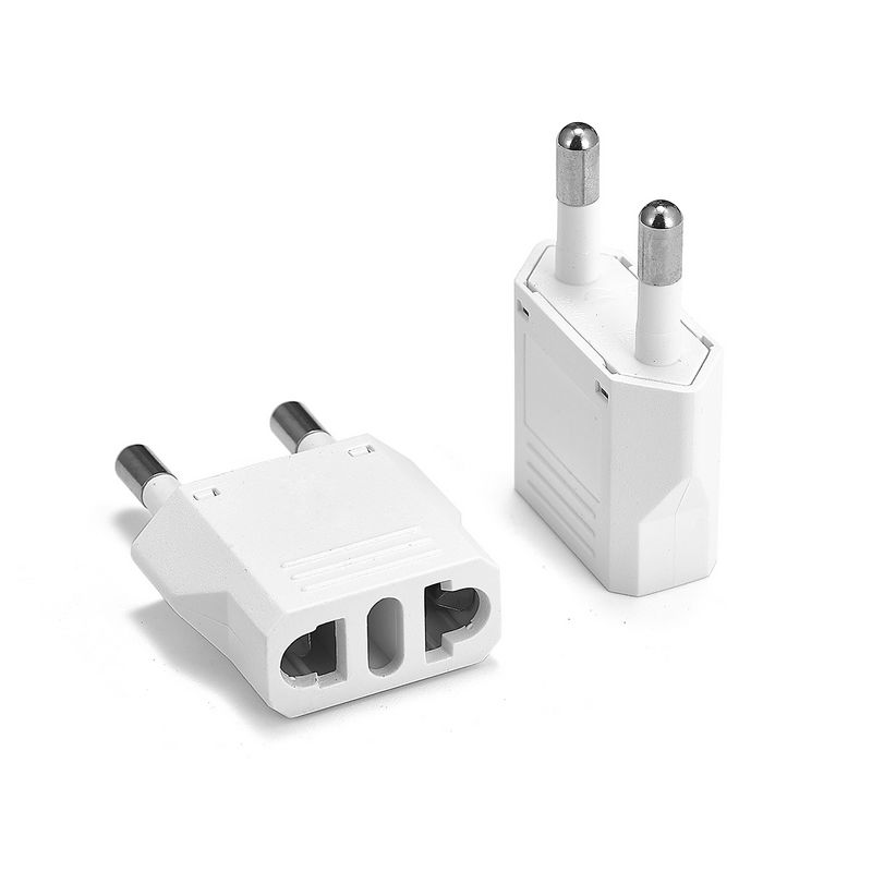Eu Plug Adapter Travel Adapter Cn Ons Eu Kr Brazilië Israël Zwart/Wit Power Adapter Stekker Converter sockets Outlet