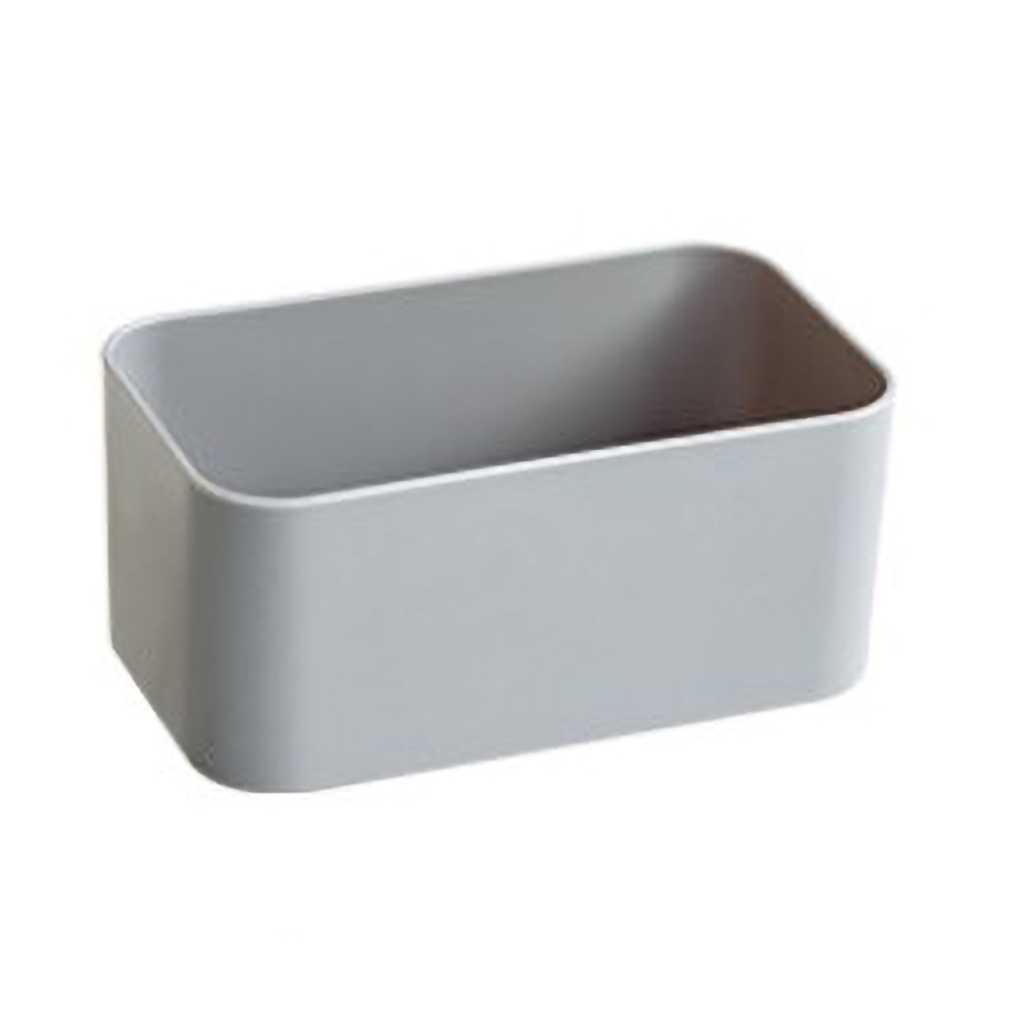 Mounted Wall Storage Box Cosmetic Rack Makeup Bathroom Remote Holder Control Hanger Organizer Storage Decor Bathroom Accessorie: Gray 1