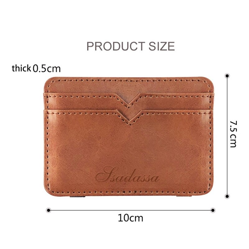 Creatieve Pu Leer Mannen Magic Wallet Visitekaartje Tas Portemonnee Mannen Tas Met Ssadassa