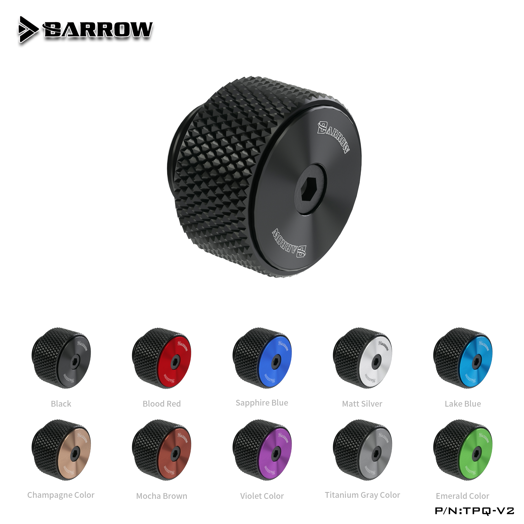 Barrow G1/4'' brass Manual exhaust valve air evacuation valve for computer water cooling system. TPQ-V2