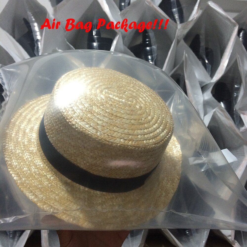 Sun Hat 100% Wheat Straw Summer Women Wide Brim Boater Beach Sun hat