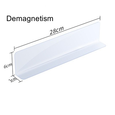 5 PCS PVC Shelf Divider Rack Transparent L-Shaped Store Goods Separators Supermarket Commodity Divider Holder Home Organizer: Blue