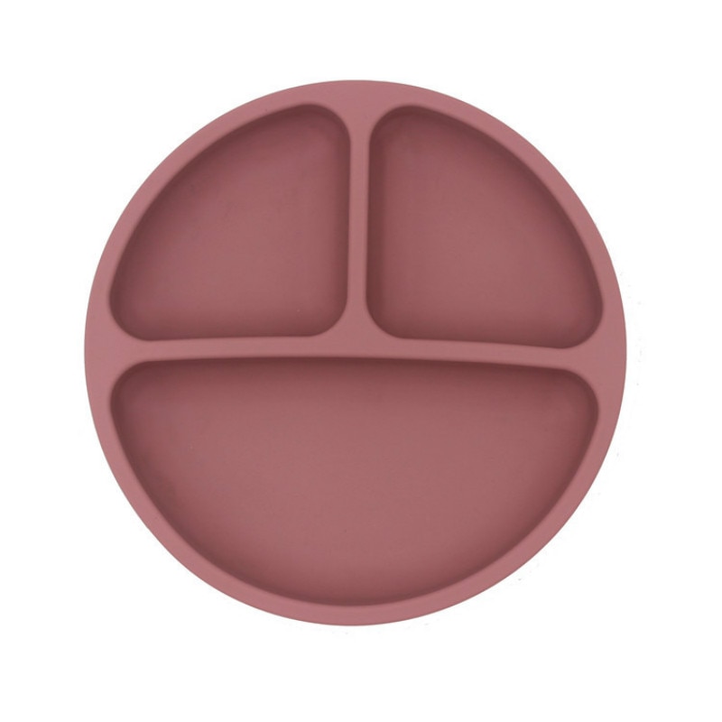 Baby Safe Siliconen Eetkamer Plaat Solid Leuke Cartoon Kinderen Gerechten Training Servies Kids Feeding Bowls