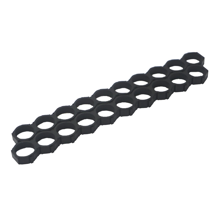 8pcs 1x10 18650 Battery Holder Bracket Cell Radiating Shell Plastic Heat Holder Cylindrical Battery Case Plastic Spacer Bracket