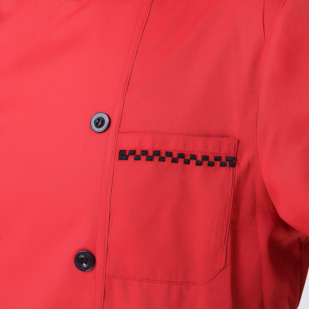 Zomer Korte Mouw Wit Chefs Jas Volwassen Keuken Werk Kleding Vrouwen & Mannen Mode Kok Jas Plus Size Chef jas B-6421