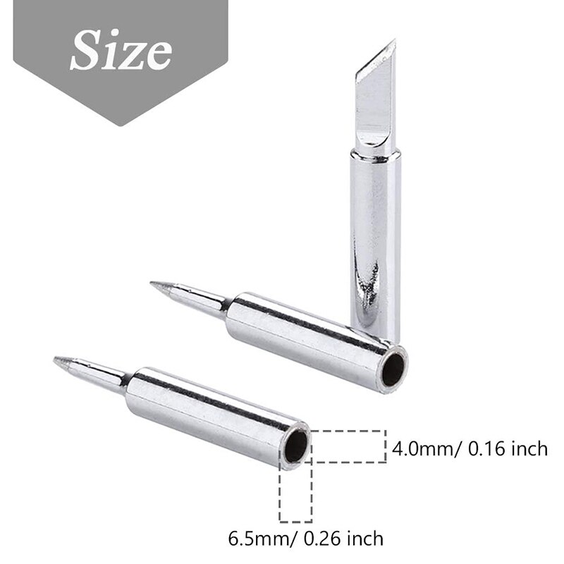 17Pcs Soldering Tips Kit 900M Lead-Free Solder Iron Tip Welding Replacement Accessories for Hakko Yihua Solder Station